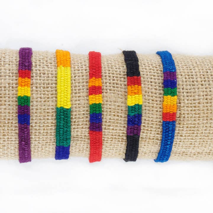 Lucia's Imports - Wholesale Woven/Braided Bracelet - Rainbow San Antonio Bracelet