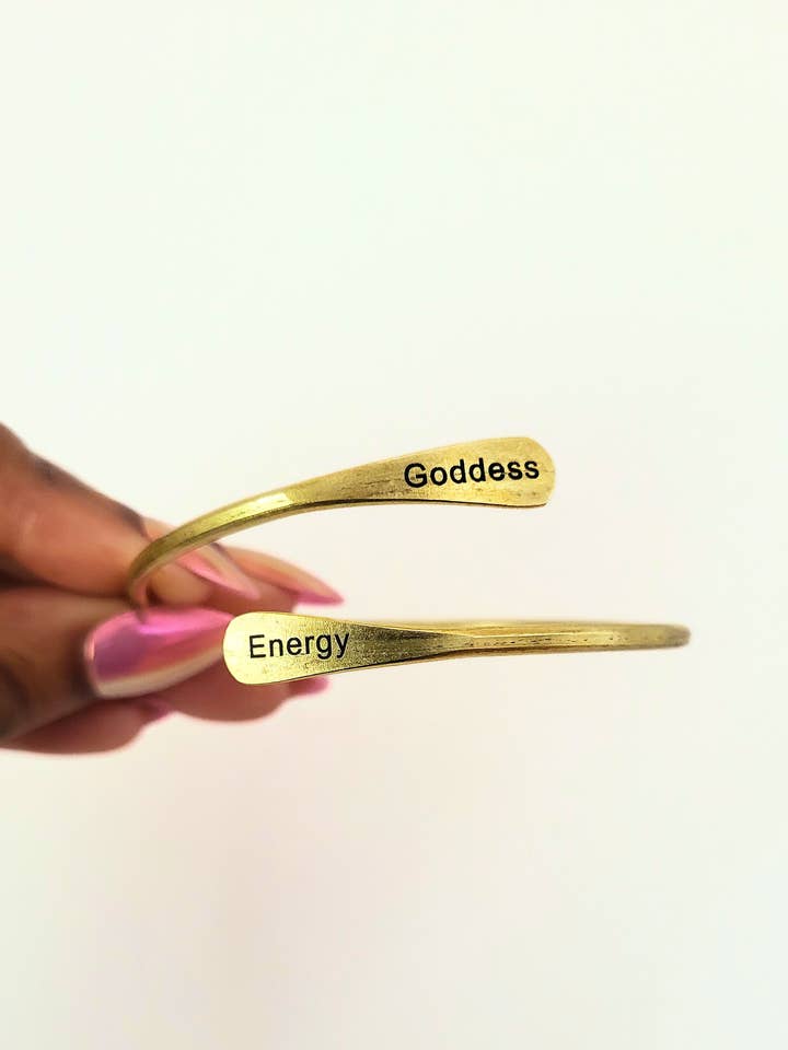Bracciale a Spirale in Ottone con Energia della Dea per la vendita all'ingrosso da parte di Moon Goddess
