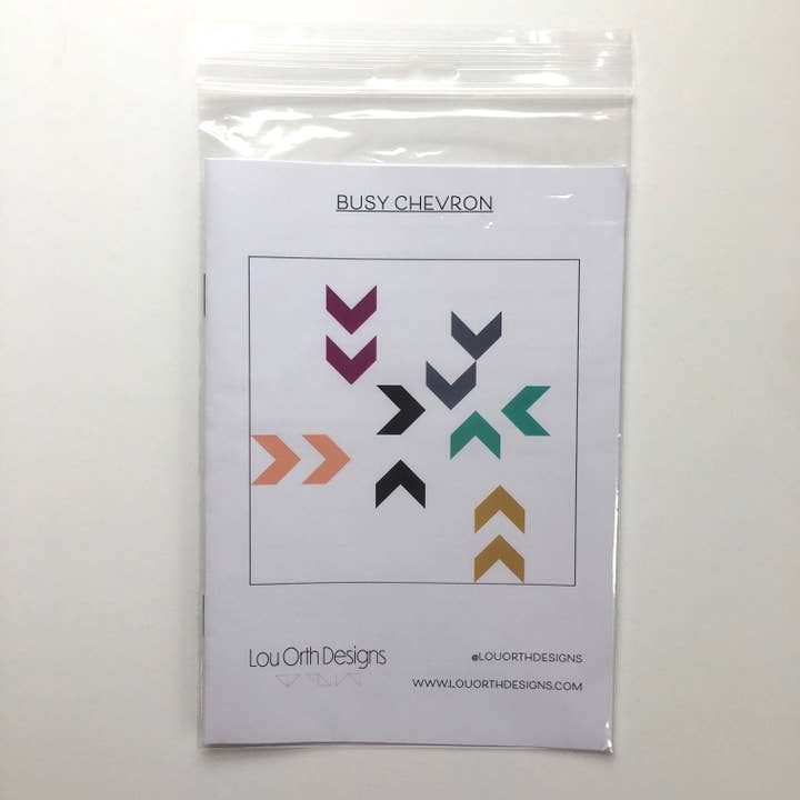 Lou Orth Designs - Wholesale Craft Sewing Kit - Busy Chevron quilt paper pattern