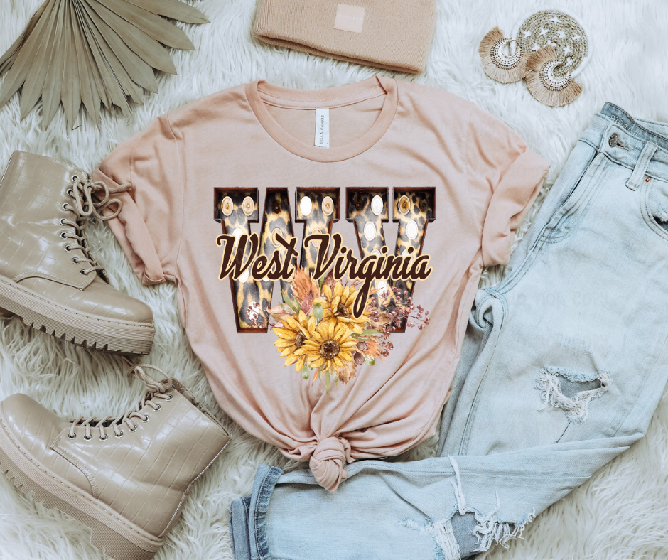 Sassy and Sublime - Wholesale Sublimation Transfer - WV Sunflowers TRANSFER0