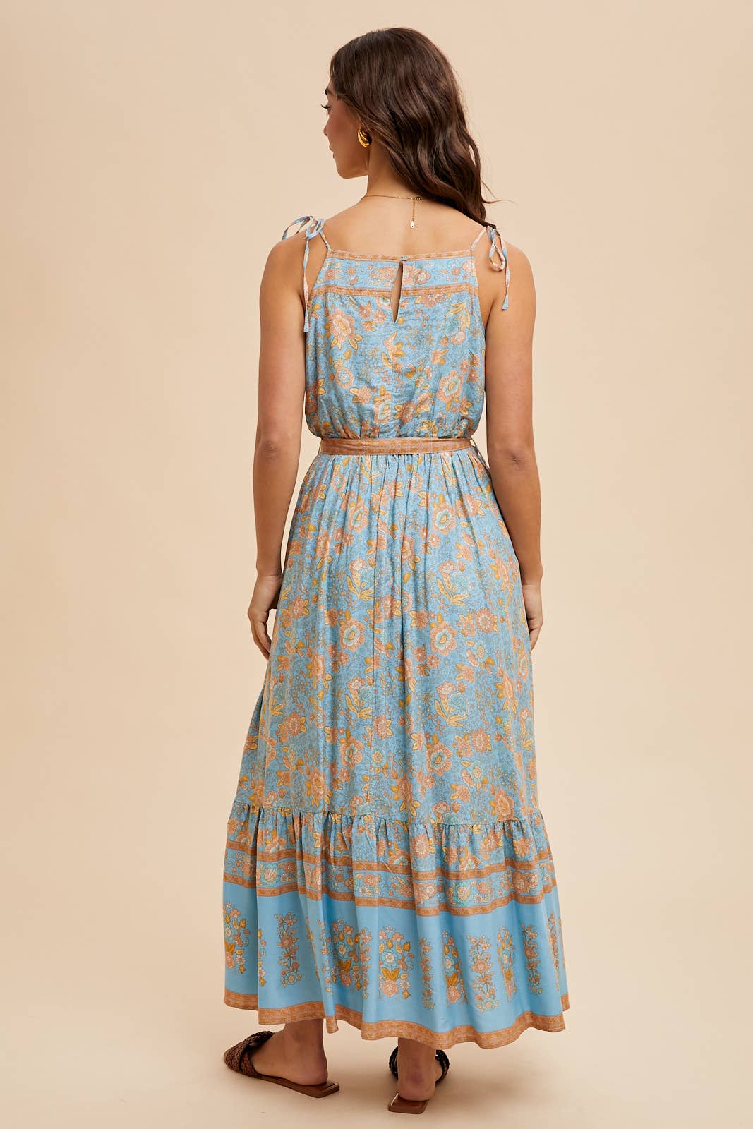 In Loom - Wholesale Dress - Women's - BORDER PRINT MAXI DRESS2