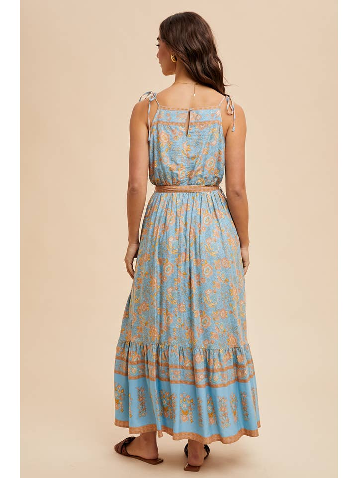 In Loom - Wholesale Dress - Women's - BORDER PRINT MAXI DRESS2