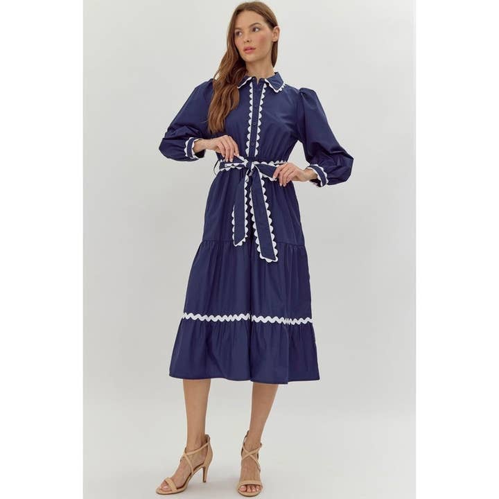 STYLE USA - Wholesale Dress - Women's - Solid midi dress