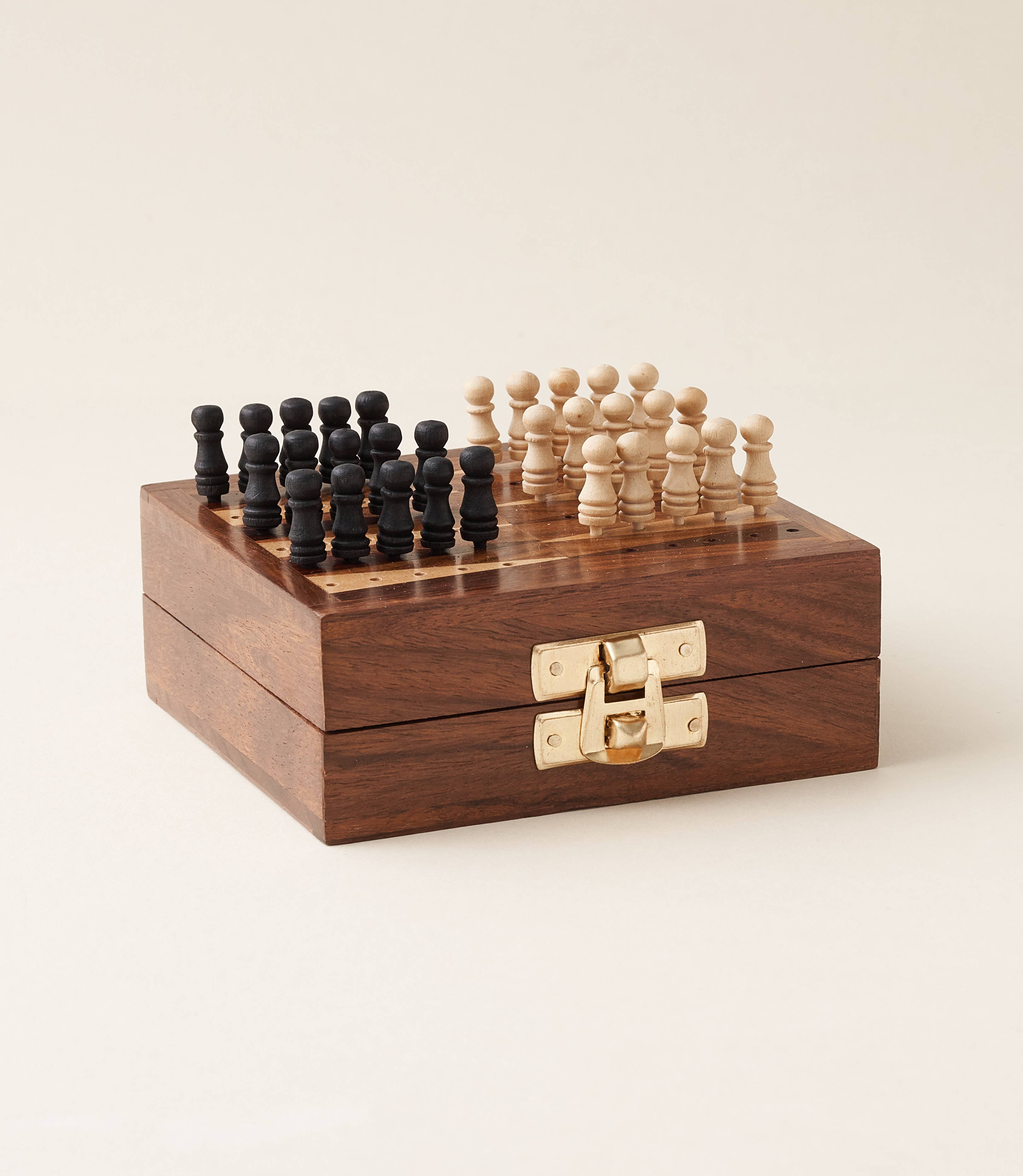 Matr Boomie Fair Trade - Wholesale Board Game - Mini Backgammon Travel Game Set - Handcrafted Wood3