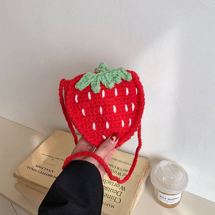 ACCITY - Wholesale Crossbody Bag - Women's - CUTE CASUAL MINI STRAWBERRY CROSSBODY BAG_CWAB2402