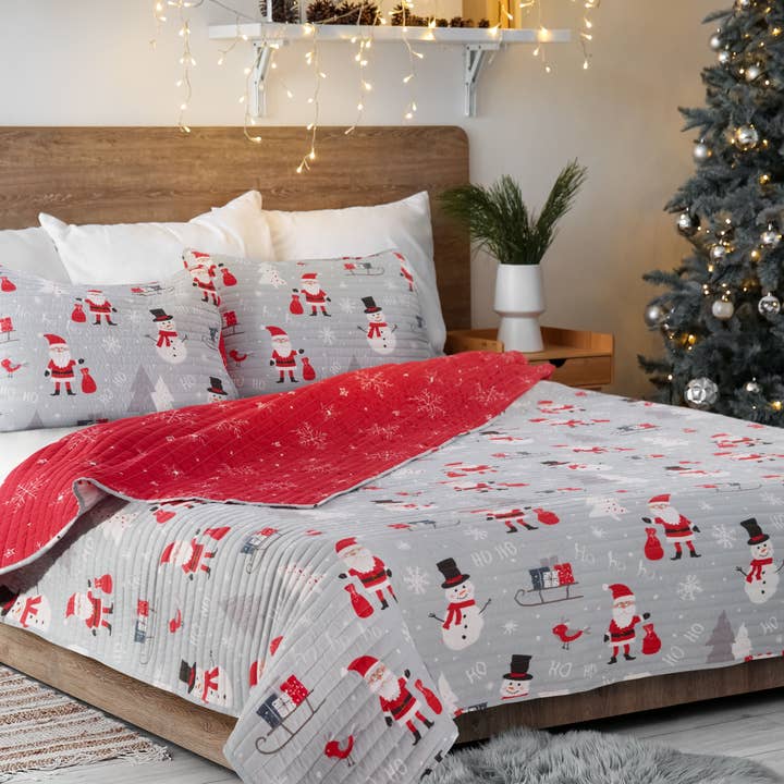 Ho Ho Ho King Quilt Set for wholesale by Avanti Linens