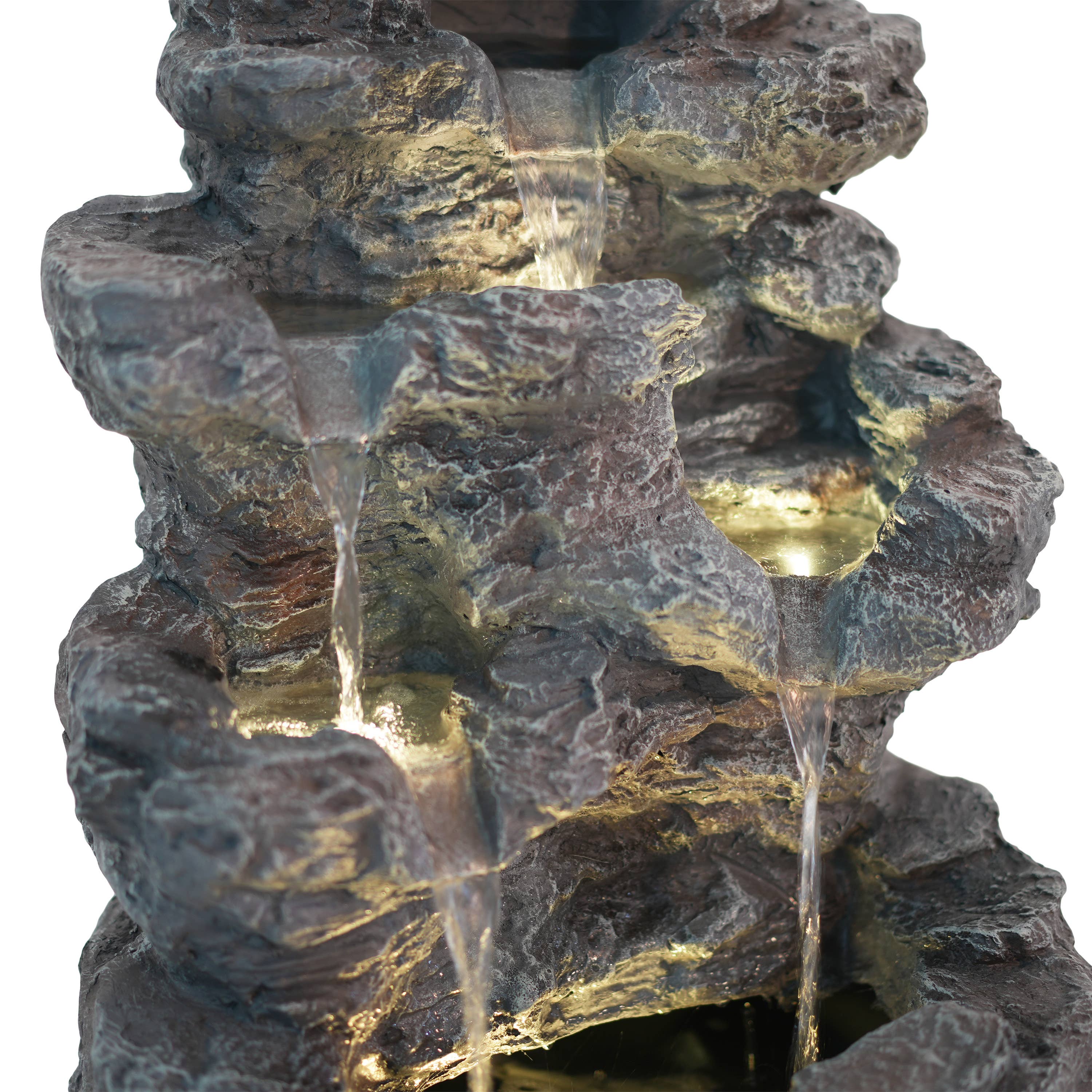 Paris Loft Inc - Wholesale Outdoor Ornament/Decor - Five-tiered concrete fountain, modern outdoor decoration8