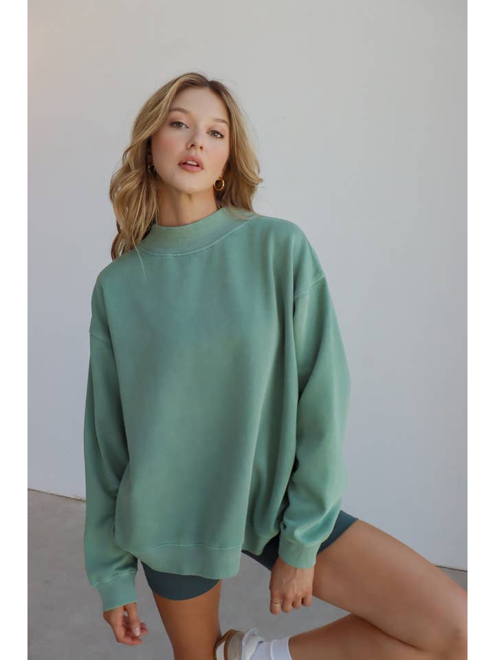 chicka-d - Wholesale Sweatshirt - Women's - Nantucket Mock-Neck, All Colors