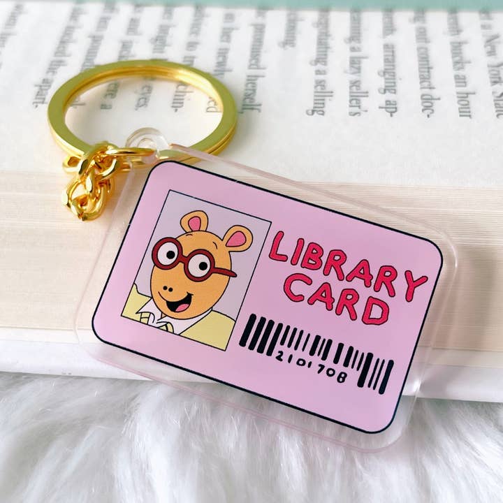 Bibliotheek Card sleutelhanger voor wholesale door My Secret Copy