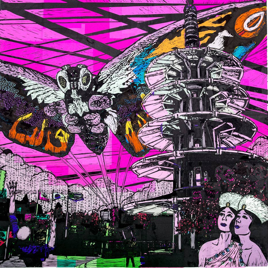 3 Fish Studios – wholesale Konsttryck – Mothra Digitaltryck1