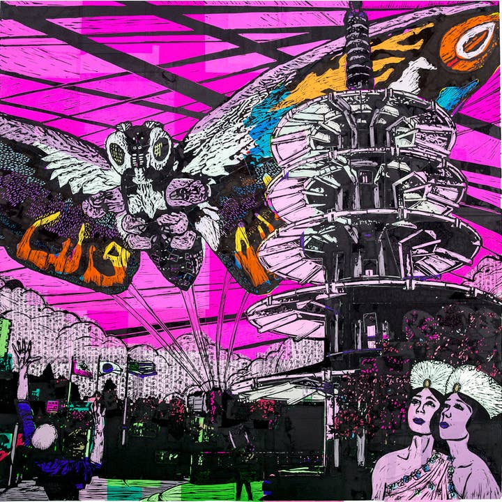 3 Fish Studios – wholesale Konsttryck – Mothra Digitaltryck1