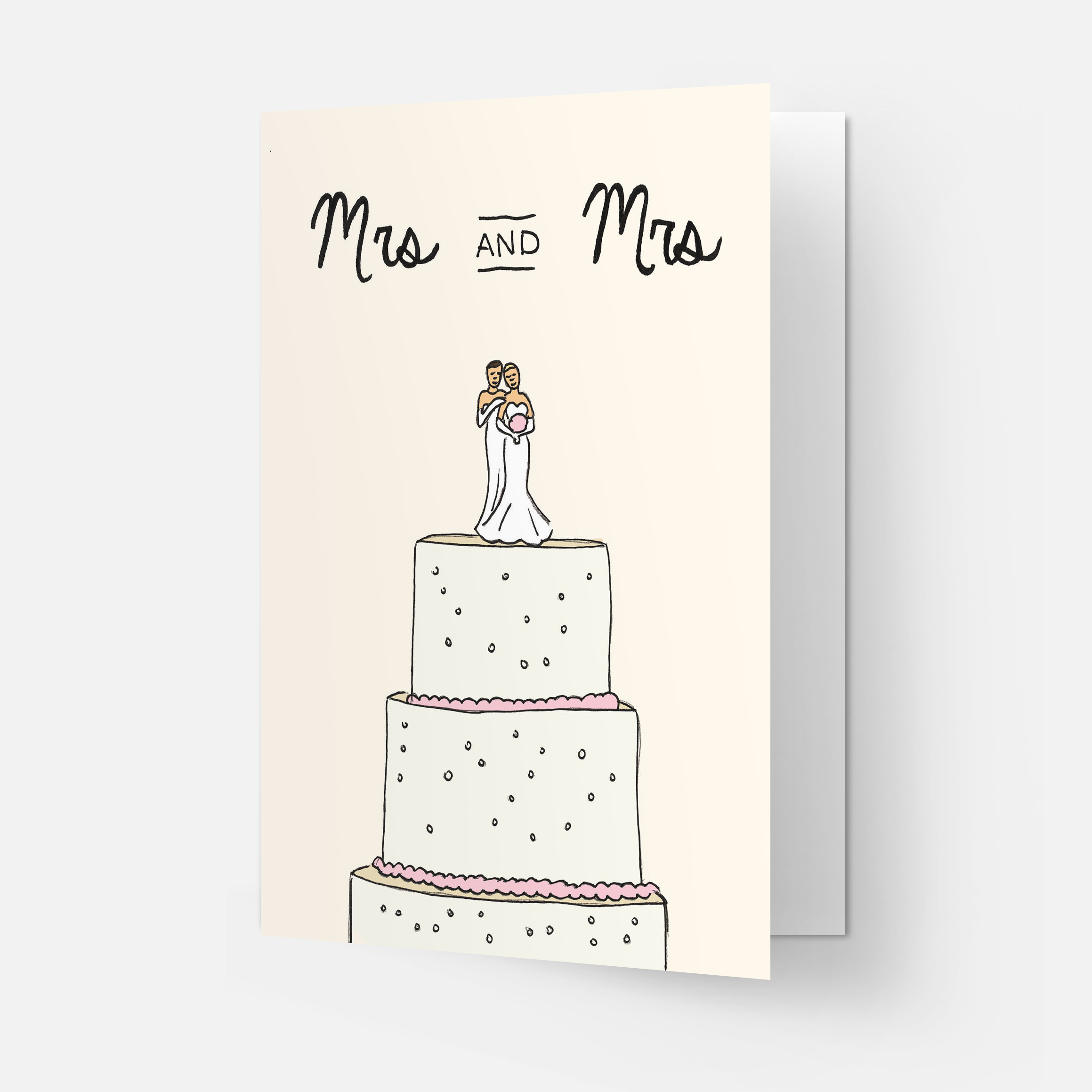 Kaart Blanche - Wholesale Wedding Card - Wedding cake greeting card5