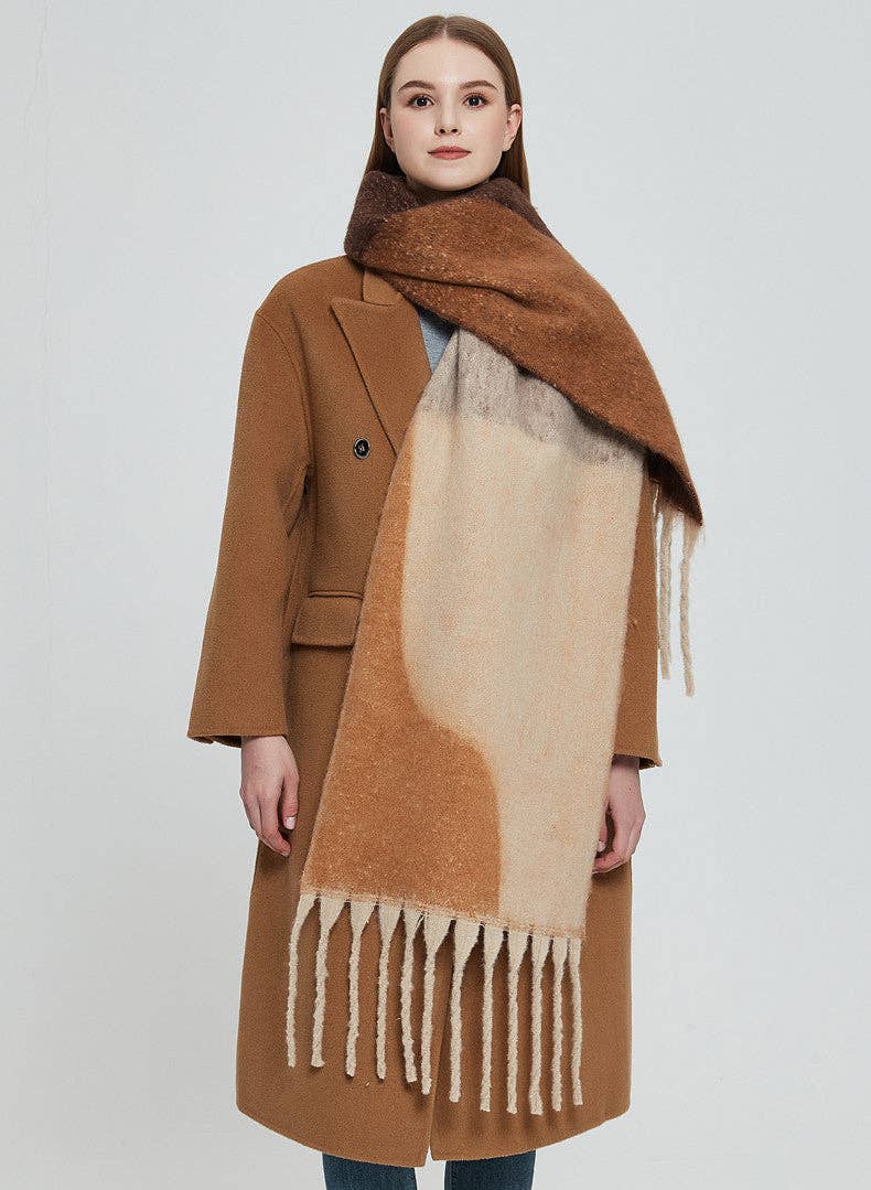 Dipped Shop – Engroshandel Tørklæde - Dame – Uregelmæssigt Print Kvaster Vintage Tørklæde DPKS120318