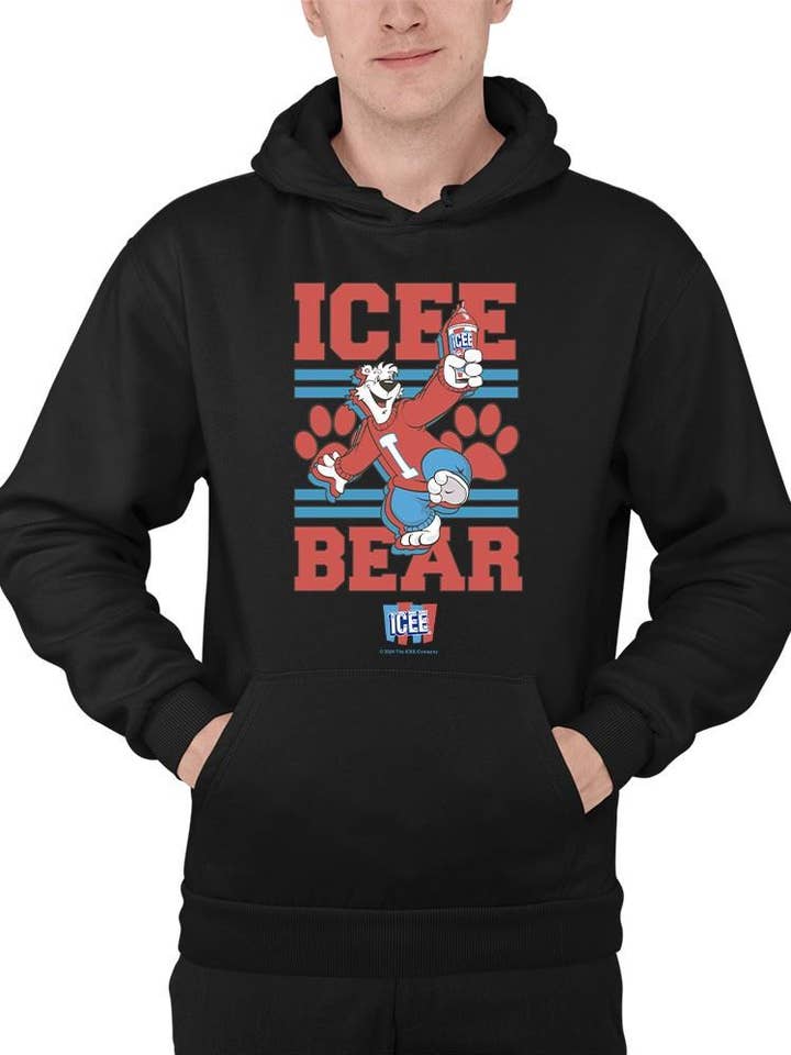 Officially Licensed ICEE Bear Paws Graphic - Cool And Bold Vintage Style Men's Hoodie for wholesale by Snack Tees