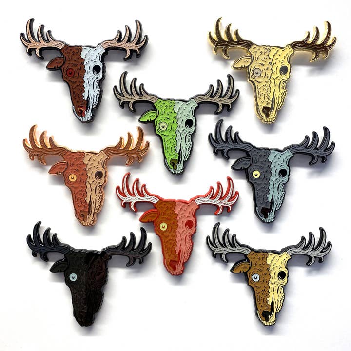 Wiederauferstandene Rentiere für den Großhandel von Crumby Pins