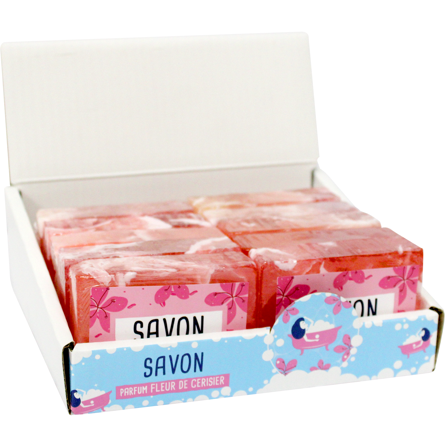 FRENCH TENDANCE - Wholesale Soap set - Vegetable glycerin sliced soap 100 g - Cherry blossom scent1