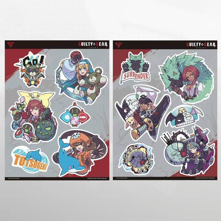 Guilty Gear - Sticker Sheets for wholesale by Eighty Sixed