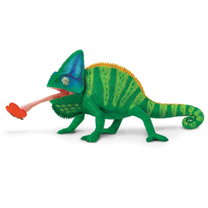 Veiled Chameleon Figurine Toy for wholesale by Safari Ltd.