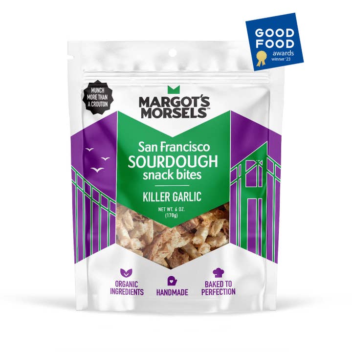 Killer Garlic Sourdough Snack Bites for wholesale by Margot's Morsels
