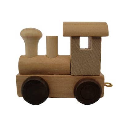 Ryan Town Toys & Gifts - Wholesale Wood Toy - Kids - Natural Wooden Train on Wheels -Kids' Name Train Toy