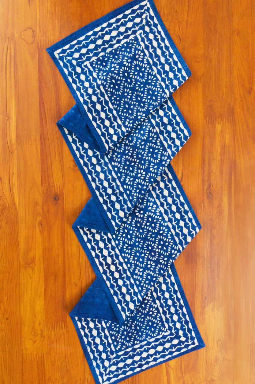 Sevya Handmade – wholesale Table runner – Indigo Table Runner4