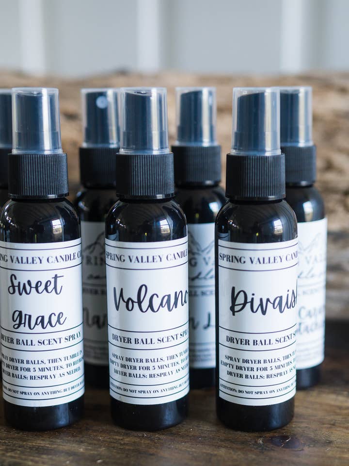 Wool Dryer Ball Scent Spray Refill for wholesale by Spring Valley Candle Co.
