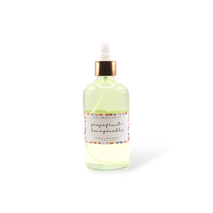 Grapefruit + Honeysuckle Room + Linen Spray for wholesale by Cali Meets NYC