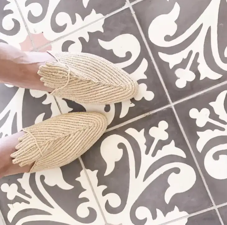 Melecraft - Wholesale Mules - Women's - NATURAL RAFFIA SLIPPERS - Moroccan Raffia Shoes7