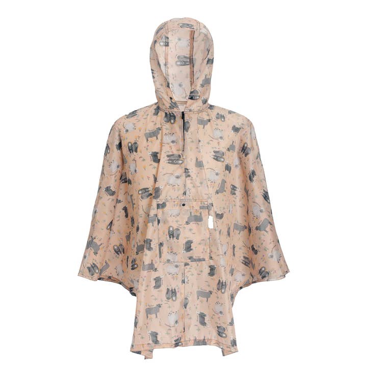 Poncho Impermeable Plegable para Adultos Eco Chic Realismo de Ovejas para venta al por mayor de Eco Chic