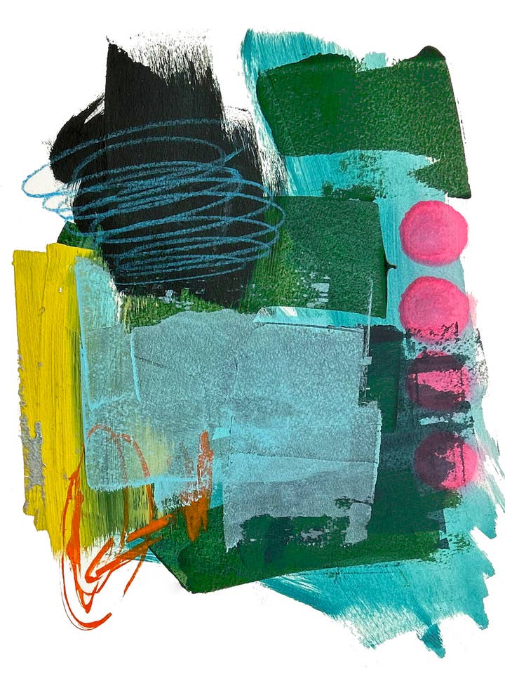 Four Scoops Abstract Art Print for wholesale by Valerie Dumas Art