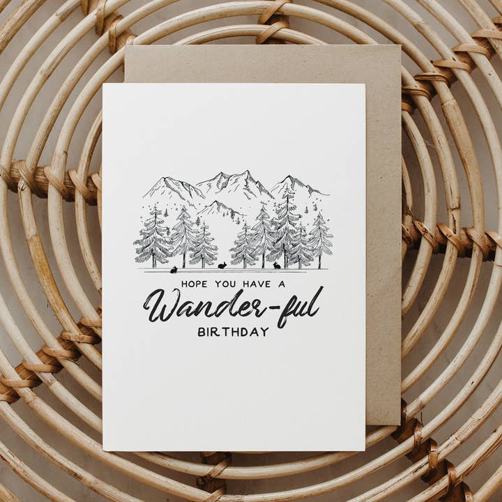 Wander-Fun födelsedagskort för wholesale av Highland Park Paper Co