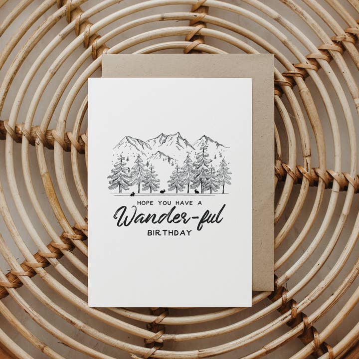 Highland Park Paper Co – Großhandel Geburtstagskarten – Wander-Fun Geburtstagskarte