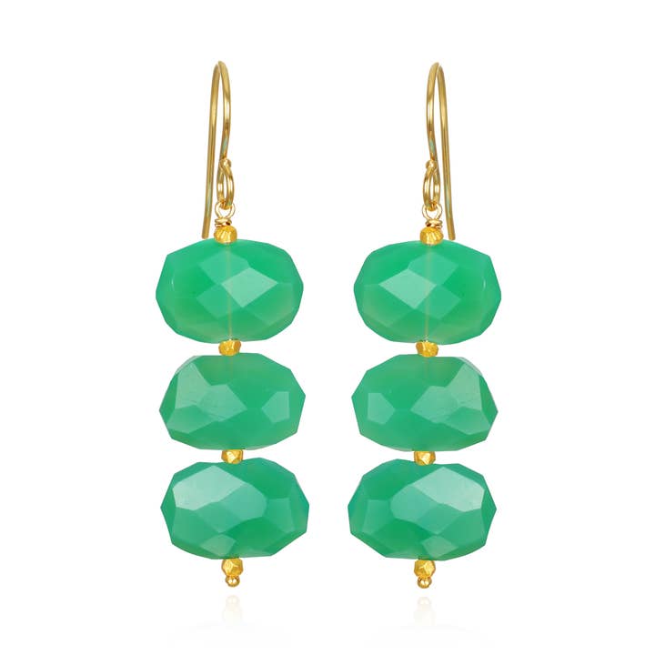 Grand Dangles - Chrysoprase for wholesale by Amelia Rose Jewelry