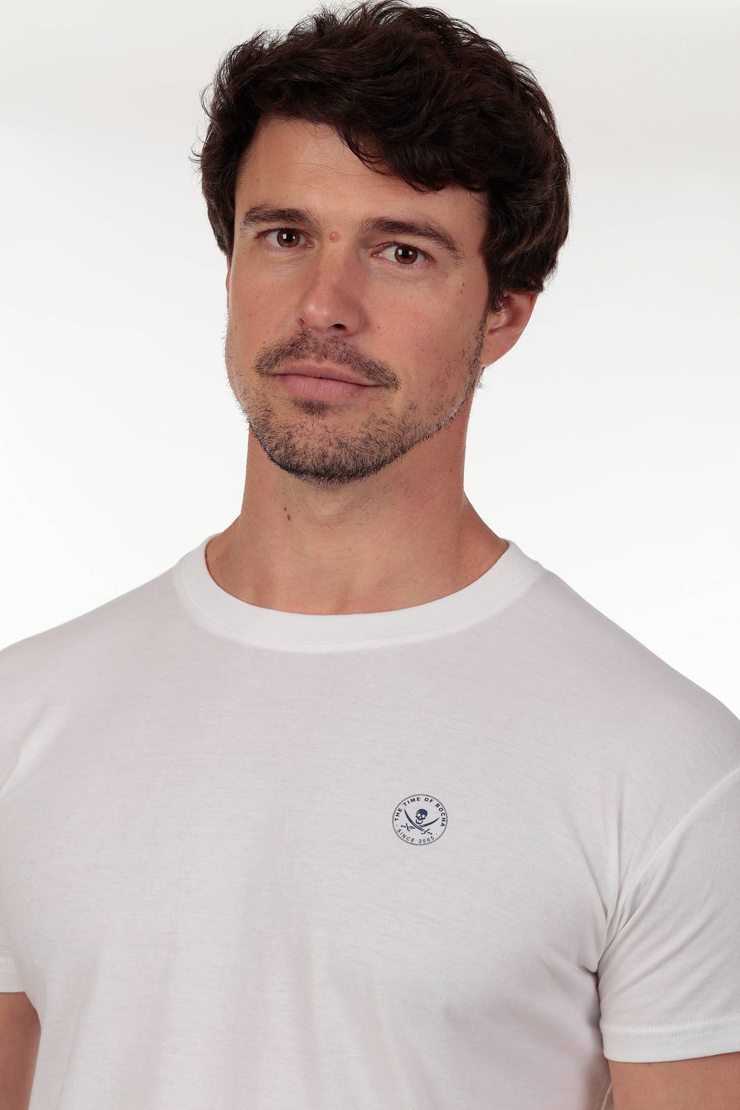 The Time of Bocha – T-shirt – Homem por atacado – Camiseta Mark QV1C41-BRANCO2