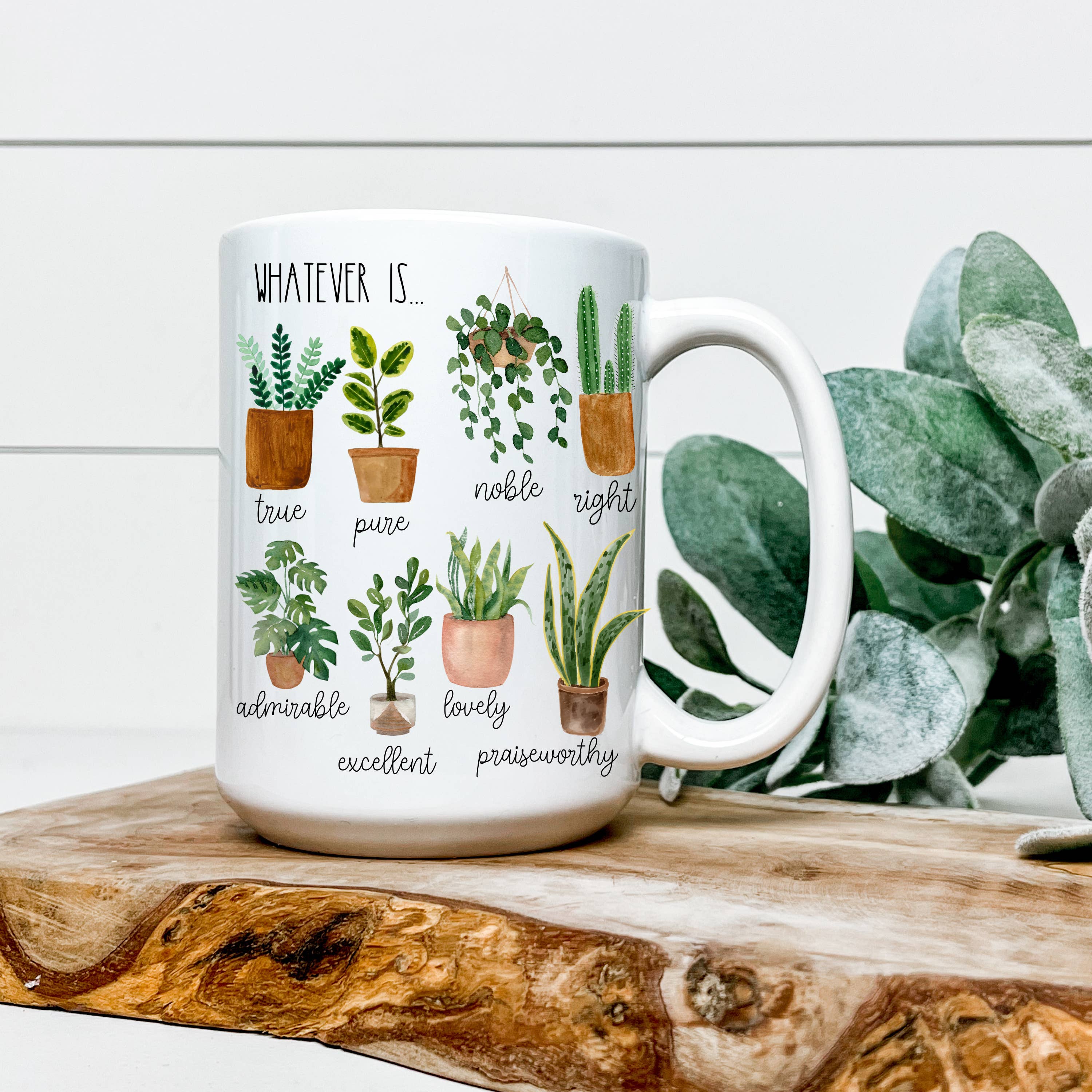 Faith & Life Christian Brands - Wholesale Coffee Mug - Philippians 4:8 Think About Such Things 15 oz. Mug