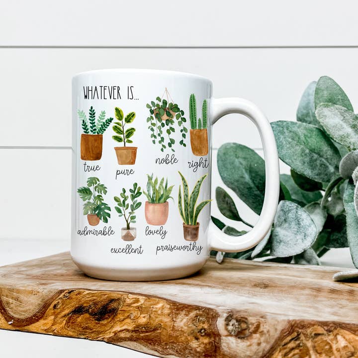 Philippians 4:8 Think About Such Things 15 oz. Mug for wholesale by Faith & Life Christian Brands