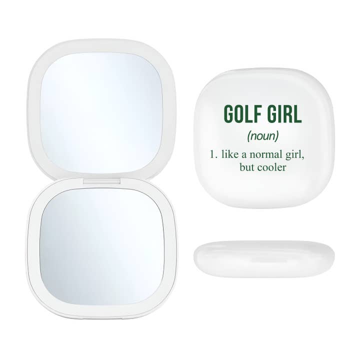 LED Compact Mirror - Golf Girl for wholesale by Toss Designs