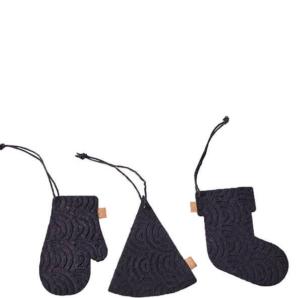 Lübech Living - Wholesale Ornament Set - Zero Waste box with 12 pieces of Christmas ornaments, Black1