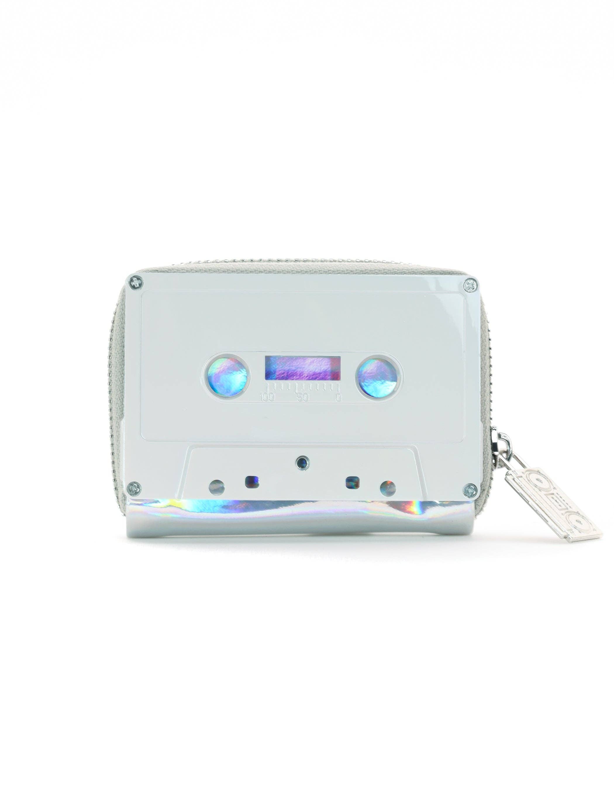 Fydelity - Wholesale Wallet - Women's - Retro Cassette Wallet | 80s Card Holder Coin Purse | Silver1