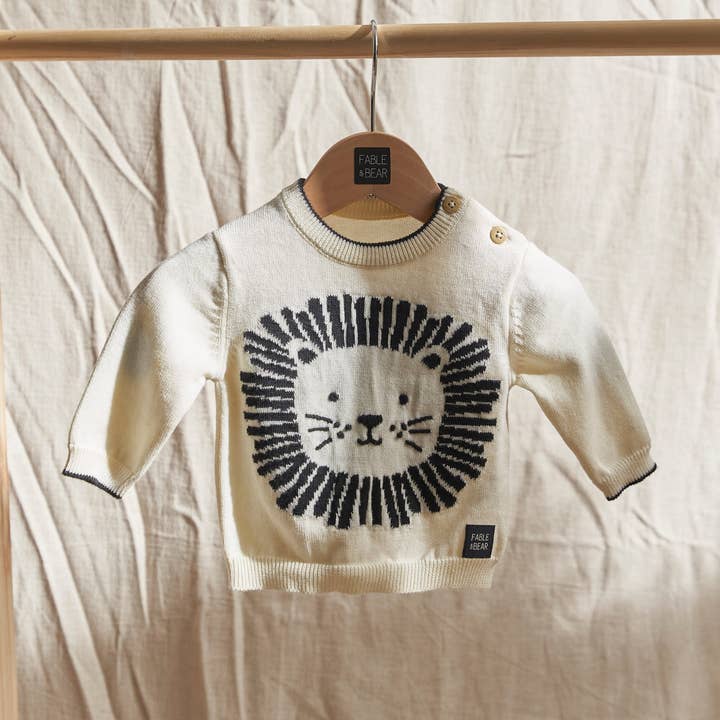 Lion Jumper for wholesale by Fable & Bear
