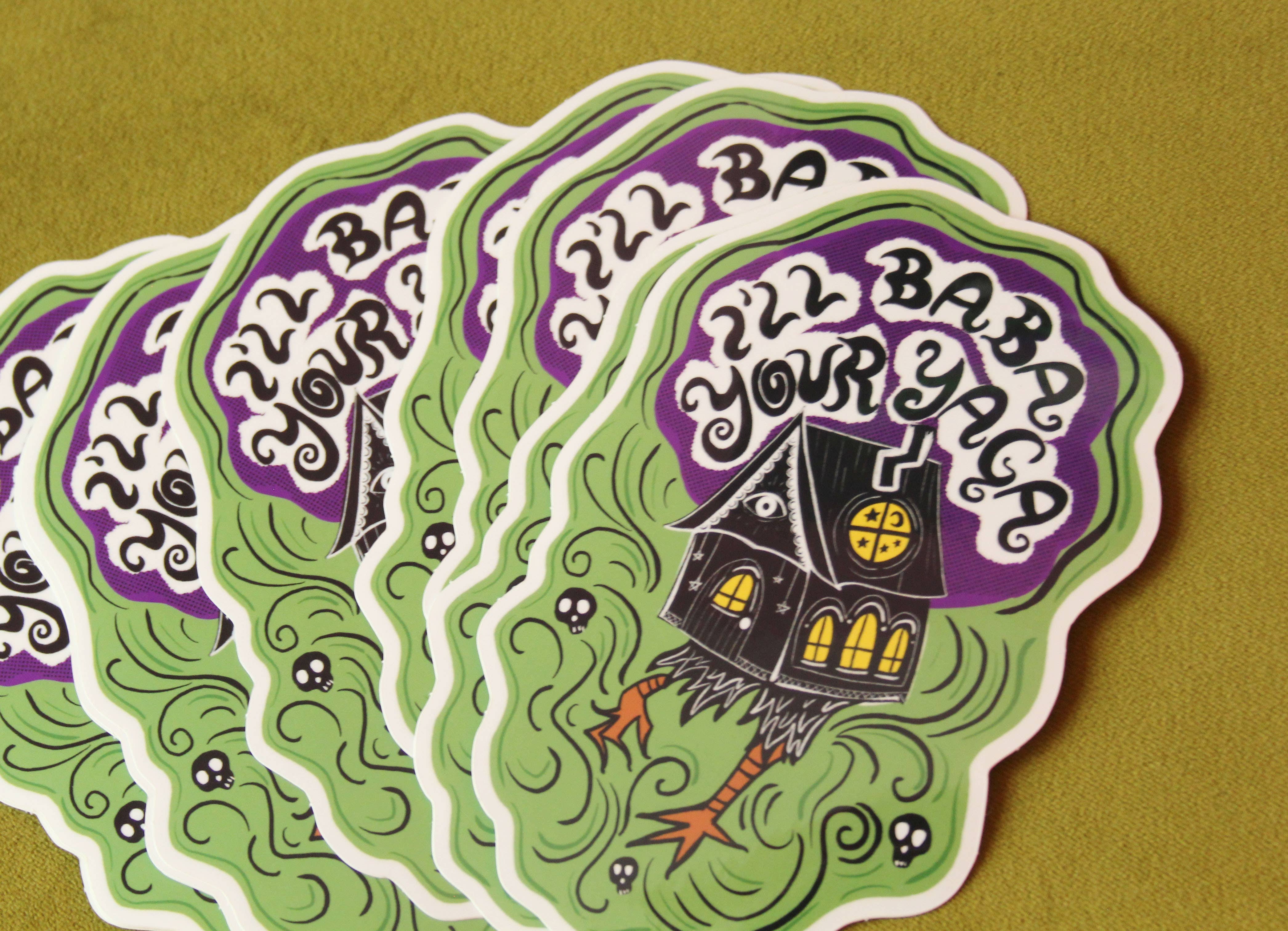 Midge Blitz - Wholesale Sticker - I'll Baba Your Yaga Vinyl Sticker2