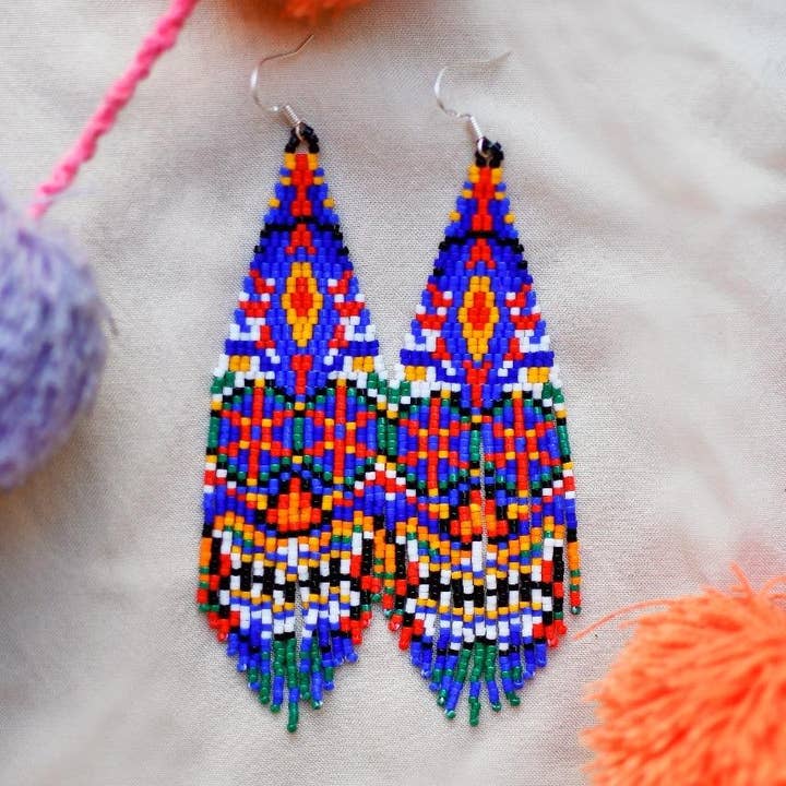 Orecchini a perline Calaverita de Azúcar - per il Día de Muertos per la vendita all'ingrosso da parte di Mother Sierra