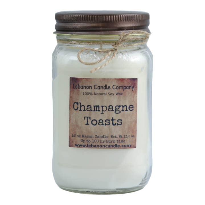 Champagne Toasts Candle for wholesale by Lebanon Candle Company