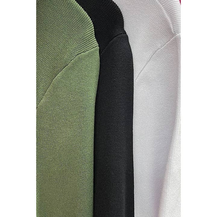 SUÉTER DE MANGA CORTA CON CUELLO REDONDO Y CUELLO REDONDO DE TALLA GRANDE para venta al por mayor de Curve Market