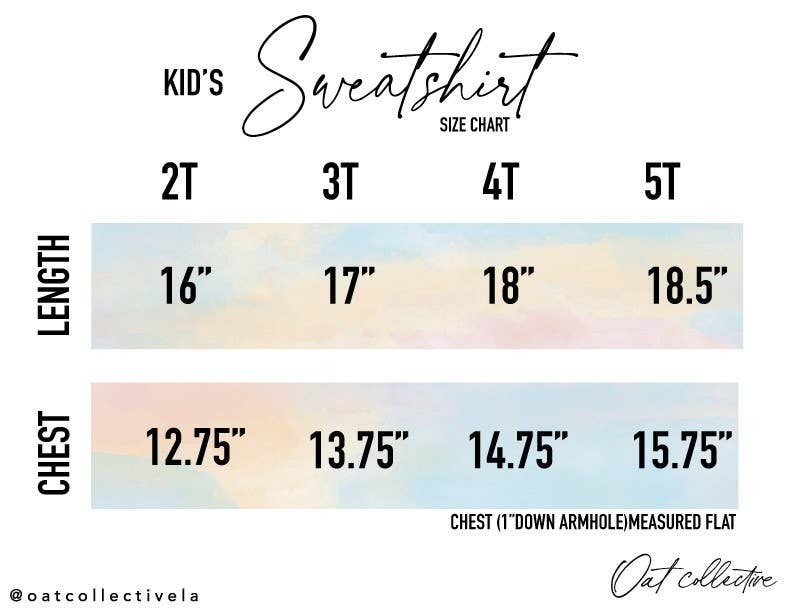 OAT COLLECTIVE - Wholesale Sweatshirt - Kinderen - MEET ME AT THE PATCH Sweatshirt met grafische print voor peuters, uniseks6