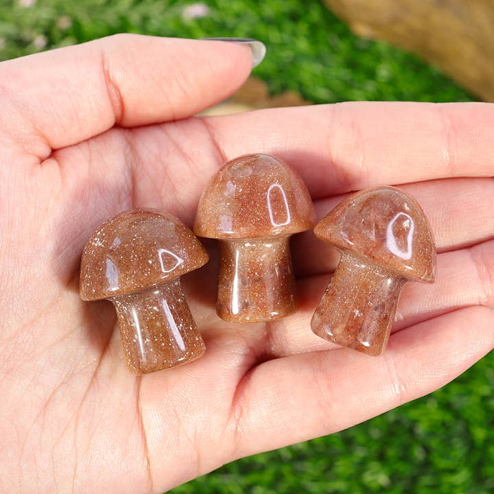 Natures Artifacts Inc - Wholesale Spiritual Stone/Crystal - Red Aventurine Mini Mushroom6