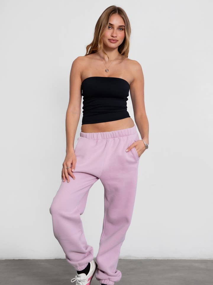 DOVE Special Ratio High Waist Sweatpants PH26027A-DOVE for wholesale by TICTOC