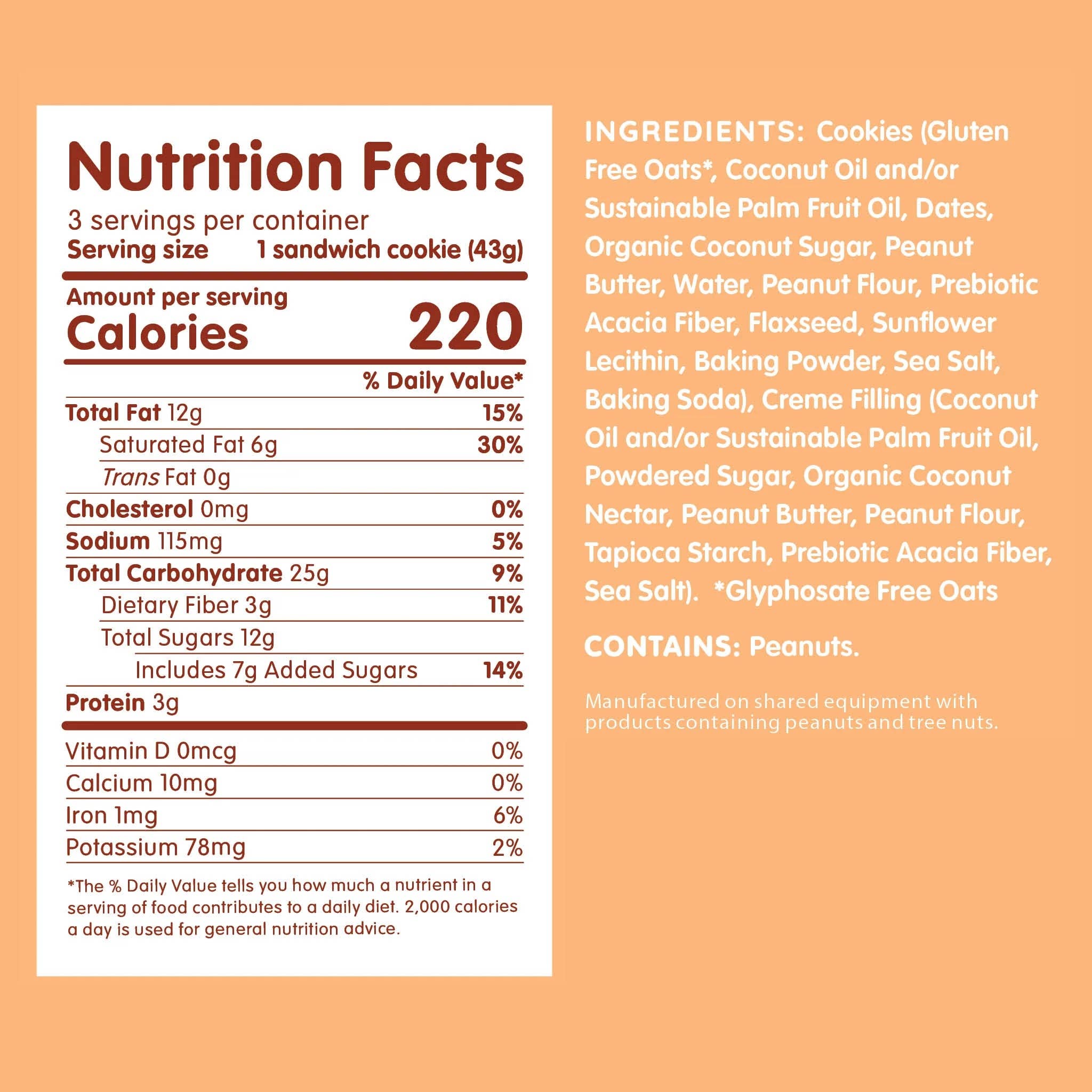 Maxine's Heavenly - Wholesale Cookie - Peanut Butter Creme Sandwiches - 3 PK Box1