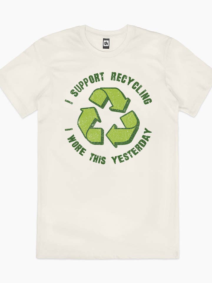 Threadheads - Wholesale Screen printed t-shirt – unisex - I Support Recycling T-Shirt3