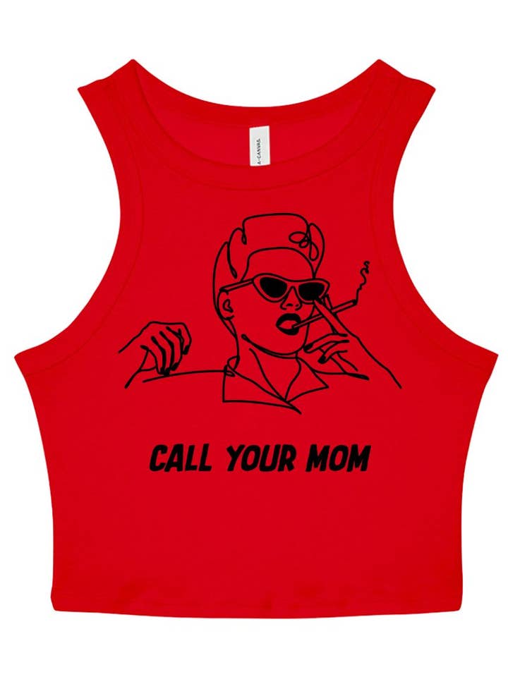 Débardeur Lady Racer "Call Your Mom" pour la vente par Call Your Mom